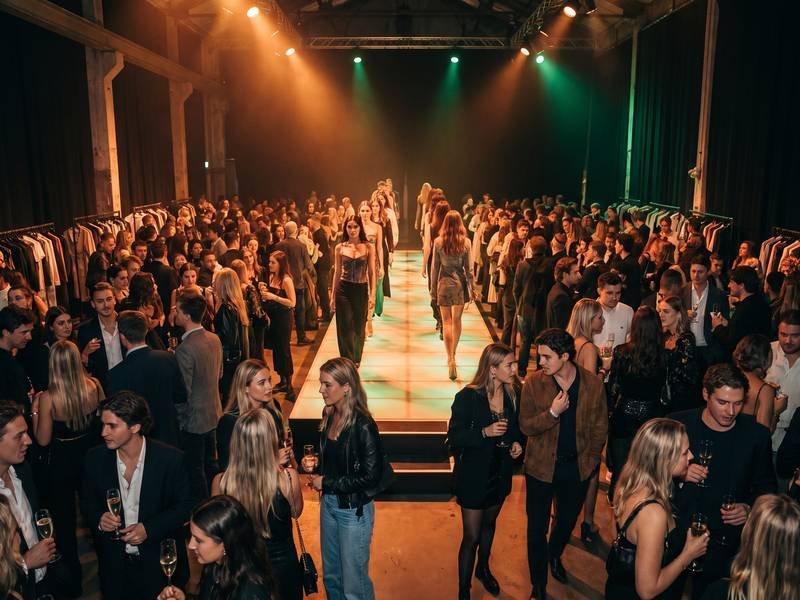 Evento de lanzamiento de marca de moda